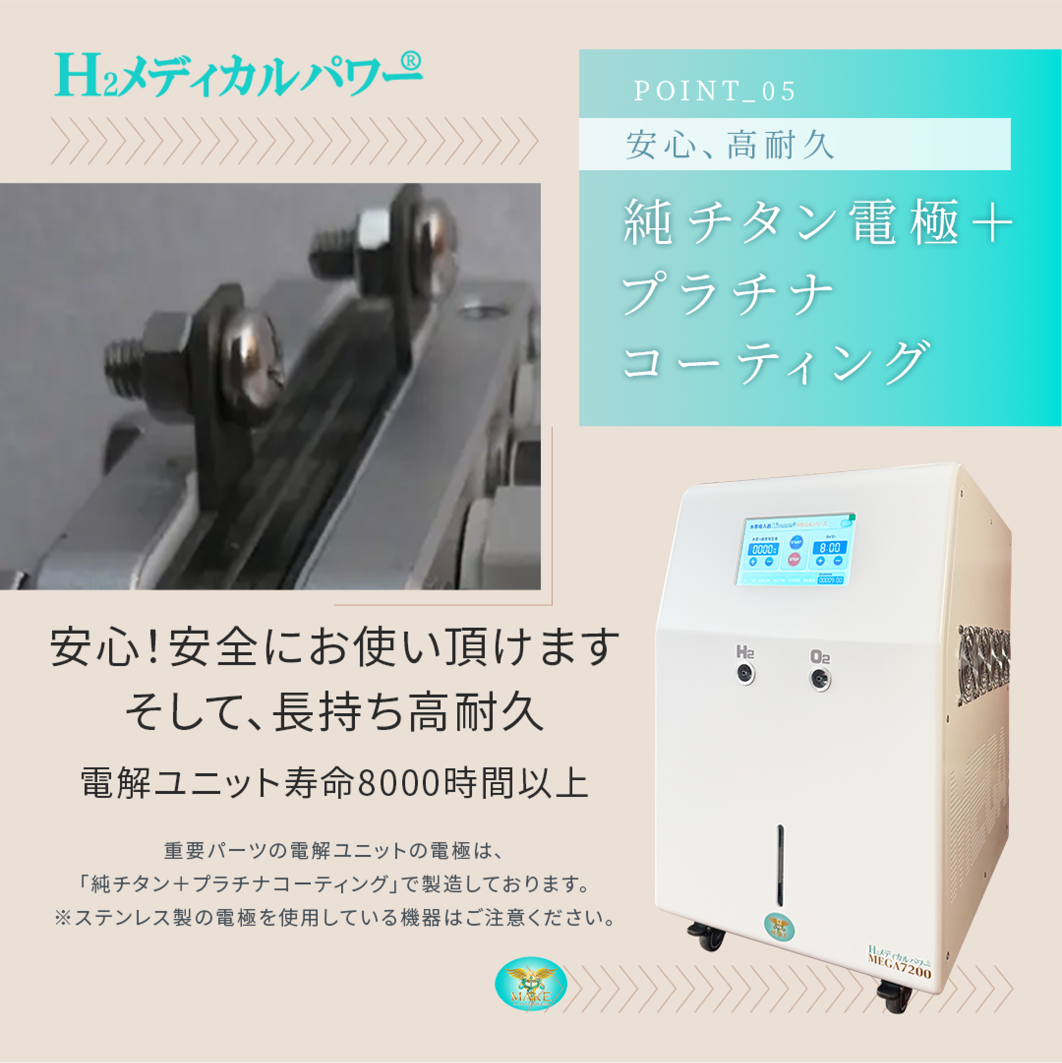 MEGA7200 高濃度水素・酸素吸入器 H2メディカルパワー® レンタル【月額料金】 8 7200a05 MEGA7200 高濃度水素・酸素吸入器 H2メディカルパワー® レンタル【月額料金】 - 画像 (8)