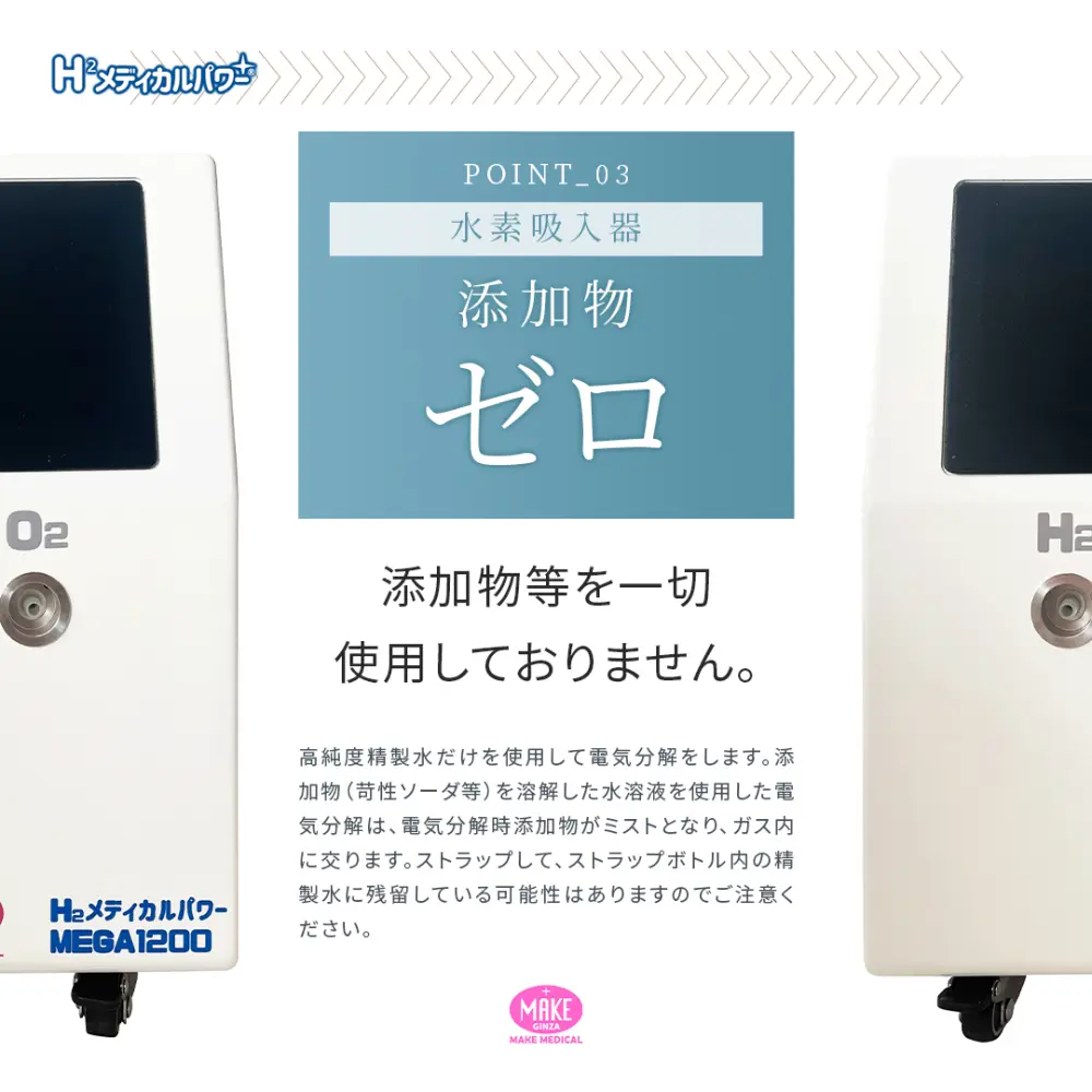MEGA1200 高濃度水素吸入器＆酸素吸入器｜MAKE MEDICAL 株式会社