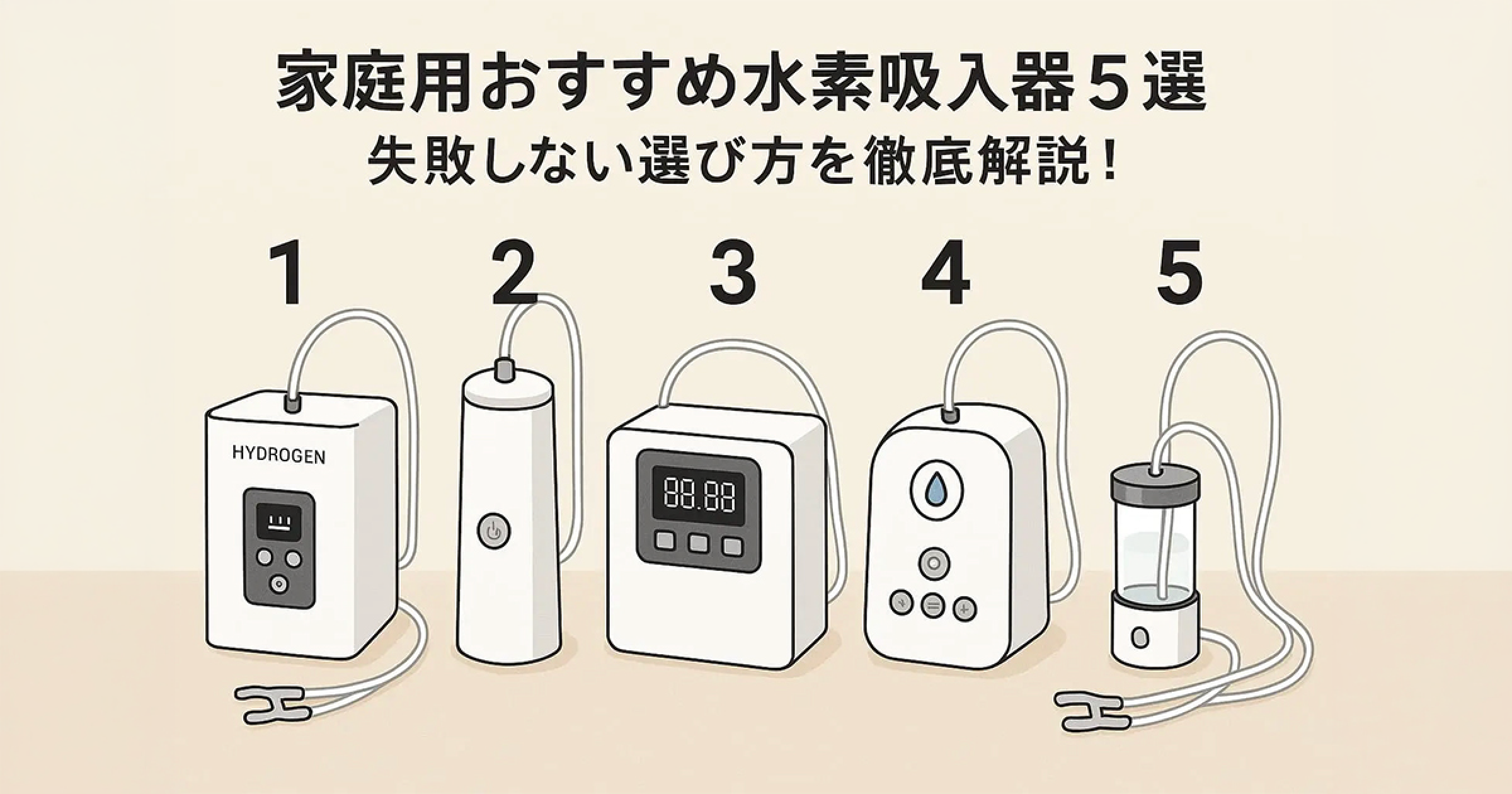 家庭用おすすめ水素吸入器5選|失敗しない選び方を徹底解説 1 hydrogen inhaler recommendation comparison おすすめ水素吸入器5選|失敗しない選び方を徹底解説!