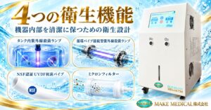 おすすめ│水素吸入器の選び方│最重要は安全性!確認すべき7つのポイントと11個の安全機能 12 Four hygiene functions Four hygiene functions│水素吸入器│4つの衛生機能│H2メディカルパワーⓇ